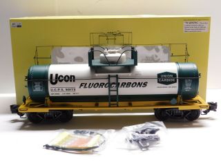 G Scale - Aristocraft - Ucon Union Carbide Single Dome Tank Car Train Art - 41322