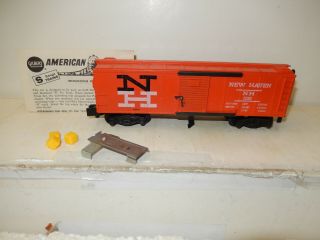 S Scale American Flyer 25082 Haven Hay Bail Operating Boxcar Complete