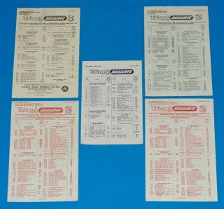 5 X Tri - Ang Railways Price Lists 1955 To 1958.  Condit.  Triang.  00 Oo