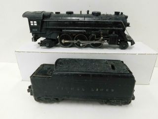 Lionel 1666 2 - 6 - 2 Steam W/2689t Tender