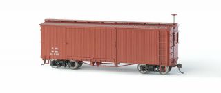 Bachmann 27097 On30 Data Only Wood Boxcar (oxide Red) Ln/box