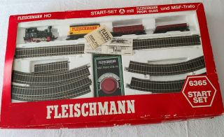 Vintage Fleischmann Ho Train Set 6365a Germany Incomplete See Photos
