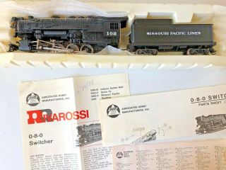 Ahm/rivarossi 5082 - D Ho 0 - 8 - 0 Switcher Locomotive Missouri Pacific 102 - Ec