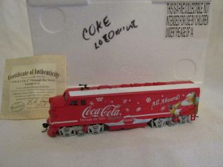 Bachmann Hawthorne Village Ho - Coca - Cola Christmas Express Diesel Loco - Mib