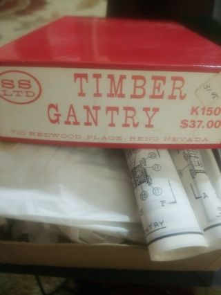 Ho 1/87 Scale Ss Ltd K150 Timber Gantry Building Kit Wood & Metal