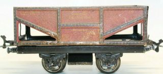 Vintage Pre - War Karl Bub (kbn) 0 - Gauge Coal Hopper Freight Car