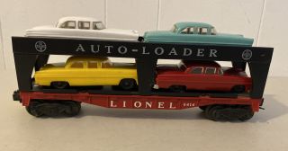 Vintage Lionel 6414 Vintage O Scale Train Evans Autoloader 4 Automobiles Car