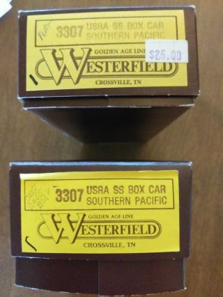 Westerfield Ho 3307 Usra Ss Box Car Southern Pacific 2 Diff.  Styles Open Box