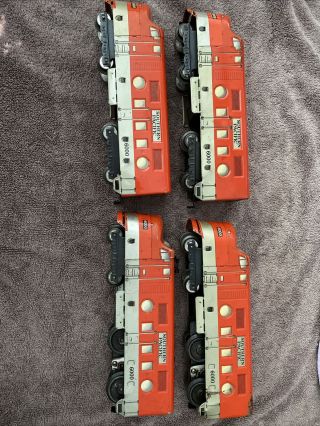 Marx 6000 Southern Pacific Diesel Locomotive A/a Units.  Runs Well 2 Of Each
