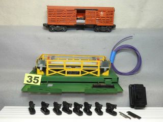 Lionel O Gauge 3656 Operating Stock Car & Corral,  Ready To Run