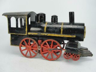EARLY 1920 ' S D.  P.  CLARK WOODEN TRAIN STEAM LOCOMOTIVE HILL CLIMBER TOY 14 