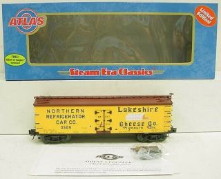 Atlas 8148 - 1 Lakeshire Cheese Reefer Car [3rail] Ln/box
