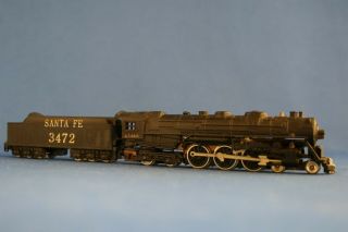 N Scale Con - Cor/kato Steam Locomotive Santa Fe 4 - 6 - 4 3472 -