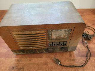 Vintage Westinghouse Wr - 12x4 Am Tube Radio Restoration