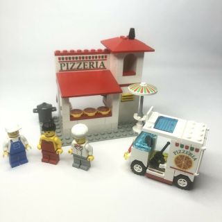 Lego Classic Town Pizza To Go Set 6350 Vintage 1994 W/ 3 Minifigures