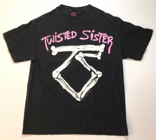 Vintage Twisted Sister Mens Band Concert T Shirt Tee Dee Snider 80s Metal Hair M