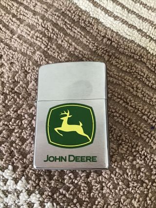 Vintage John Deere Zippo Lighter Leaping Deere