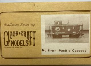 Gloor Craft O Scale Northern Pacific Caboose Kit With Laser Cut Bay Window Kit
