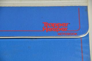 Vintage MEAD Trapper Keeper 1980’s 3 Ring Notebook W/ 3 Folders (2 w/ flaws) EUC 2