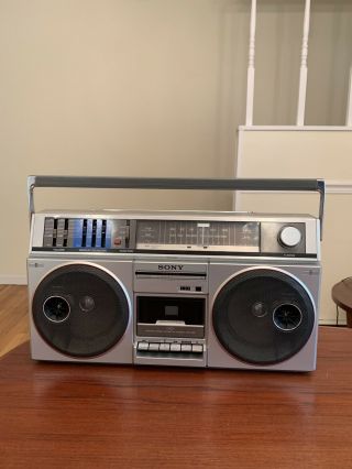 Vintage Sony Cfs - 500 Boombox Am/fm Stereo Cassette Recorder/player.  1983