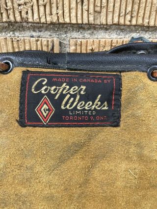 Vintage Cooper Weeks GM3 Hockey Goalie Blocker Cowhide 2