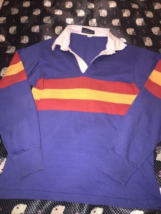 Vintage Patagonia Rugby Polo Ls Colorblock Stripe 90s Shirt Men L