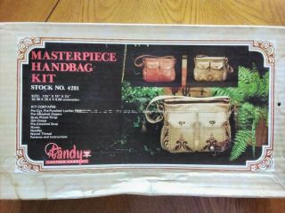 Vintage Tandy Leather Handbag Purse Kit Complete 4281 Masterpiece Handbag Kit