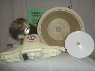 Vintage Rival Electric Ice Cream & Yogurt Freezer Maker Model 8401