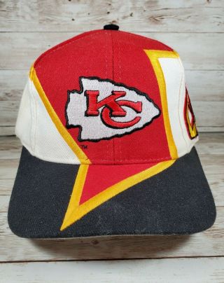 Vintage Kansas City Chiefs Nfl Snapback Hat Drew Pearson 90 