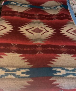 Vintage Biederlack Of America Southwest Aztec Native Throw Camp Blanket - 78x52