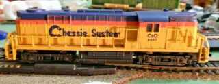 Ho Scale Model Power Alco Rs - 11 Chessie Diesel Locomotive No 6697