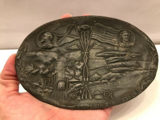 Vintage 1913 Confederate Reunion At Chattanooga Tn Ac Bosselman Pewter Ashtray