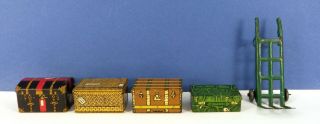 Hornby Series O Gauge 1932 - 38 Miniature Luggage & Truck / Barrow Complete Set