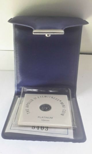 Apollo 17 Platinum Eyewitness Mini - Coin 10mm Vintage 1973