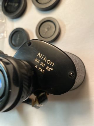 Vintage Nikon Nipon Kogaku Japan 8X30,  8.  5 Binoculars with Case, 2