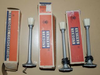 Lionel Postwar No.  71 Lamp Posts In Shape And In Ob