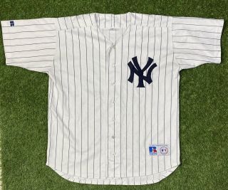 York Yankees Medium Russell Athletic Jersey Baseball Shirt Vintage