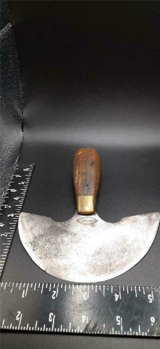 Vtg C.  S.  Osborne 5 3/4 " Head Round Knife Leather Tools