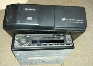 Sony Xr - C5120 Vintage Car Radio Cassette Player W/ 10 Cd Changer Cdx 600