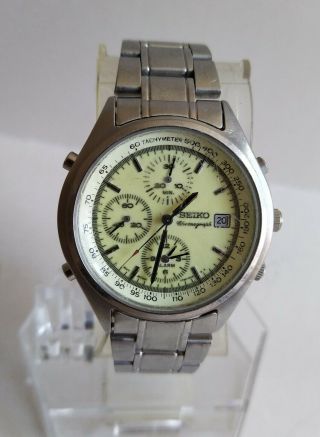Seiko Chronograph Vintage Gents Watch 7t32 - 7c60 Spares/repairs