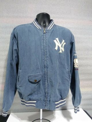 Vintage Yankees Mirage First String Jean Jacket Cooperstown 1961 World Series