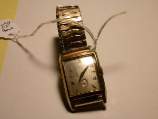 5581,  Vintage Bulova 10kt Gold Filled Watch & Band,  17j,  9ab,  Seldom Seen