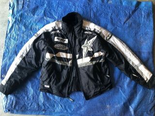 Vintage Hjc Racing Jacket Gear Heavy Coat Cirotec Size L Advanced Ventilation