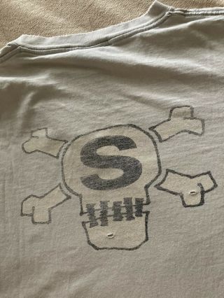 Stüssy Vintage Graphic Cotton T Shirt Men Xl Extra Large