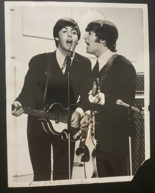 The Beatles Vintage/original Photo Sept.  1965 John Lennon Paul Mccartney