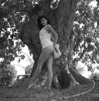 Bunny Yeager 50s Pin - Up Camera Negative Model Jackie Walker Leg Show