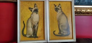 Girard Goodenow Vintage Siamese Cats Wall Art