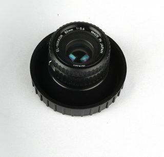 Vintage Nikon El - Nikkor 80 Mm F5.  6 Enlarging Lens