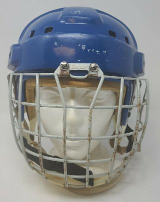 Vintage Cooper Sk2000 53 - 60 Cm Hockey Helmet W/ Vl50 Grilled Face Shield