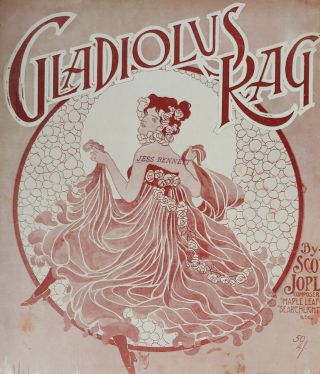 Vintage Scott Joplin Classic Ragtime Sheet Music Gladiolus Rag 1907